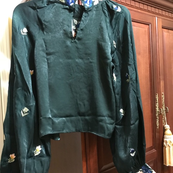 🌸NWT Free People Embroidered Blouse - Picture 6 of 6